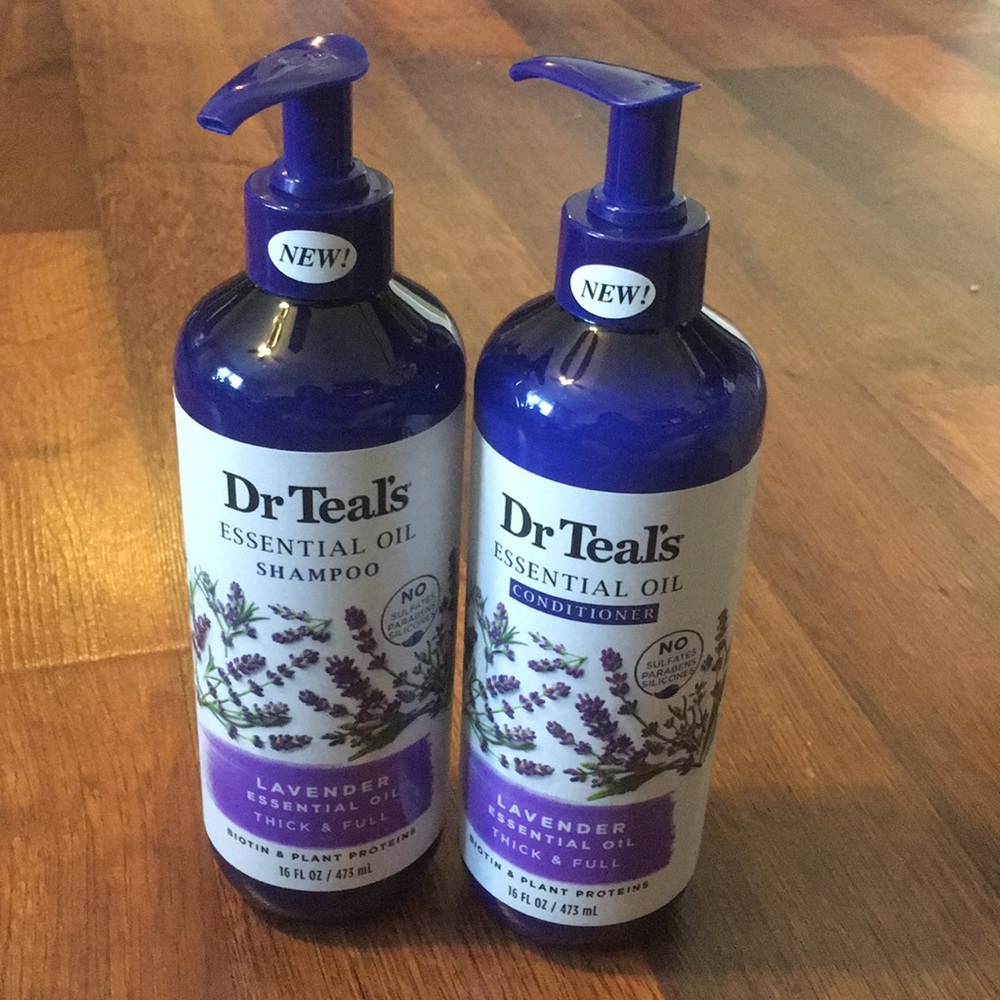 Dr. Teal’s essential oil shampoo and conditioner